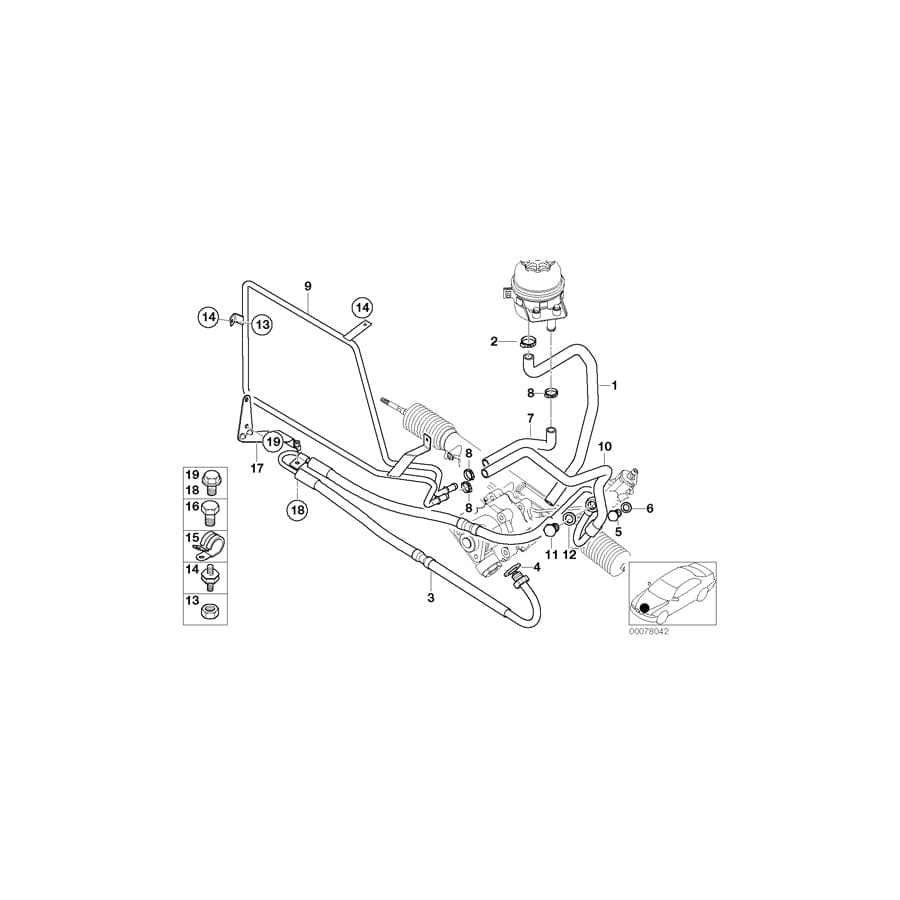 Genuine BMW 32411094811 E36 Return Hose (Inc. Z3) | ML Performance UK Car Parts