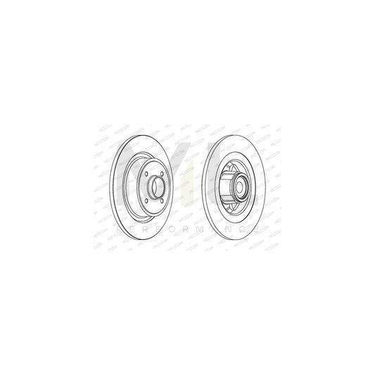 FERODO PREMIER DDF1656-1 Brake Disc for RENAULT Grand Sc锞冿僵nic II (JM) Solid, with ABS sensor ring | ML Performance Car Parts