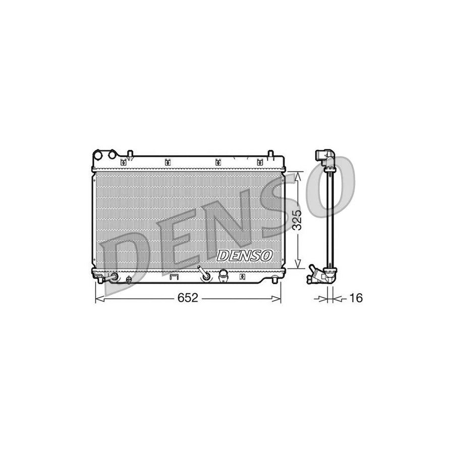 Denso DRM40014 Drm40014 Engine Radiator For Honda Jazz Hatchback (Gd, Ge3, Ge2) | ML Performance UK