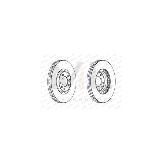 FERODO PREMIER DDF1114 Brake Disc for PEUGEOT 607 Saloon Vented, with bolts/screws | ML Performance Car Parts
