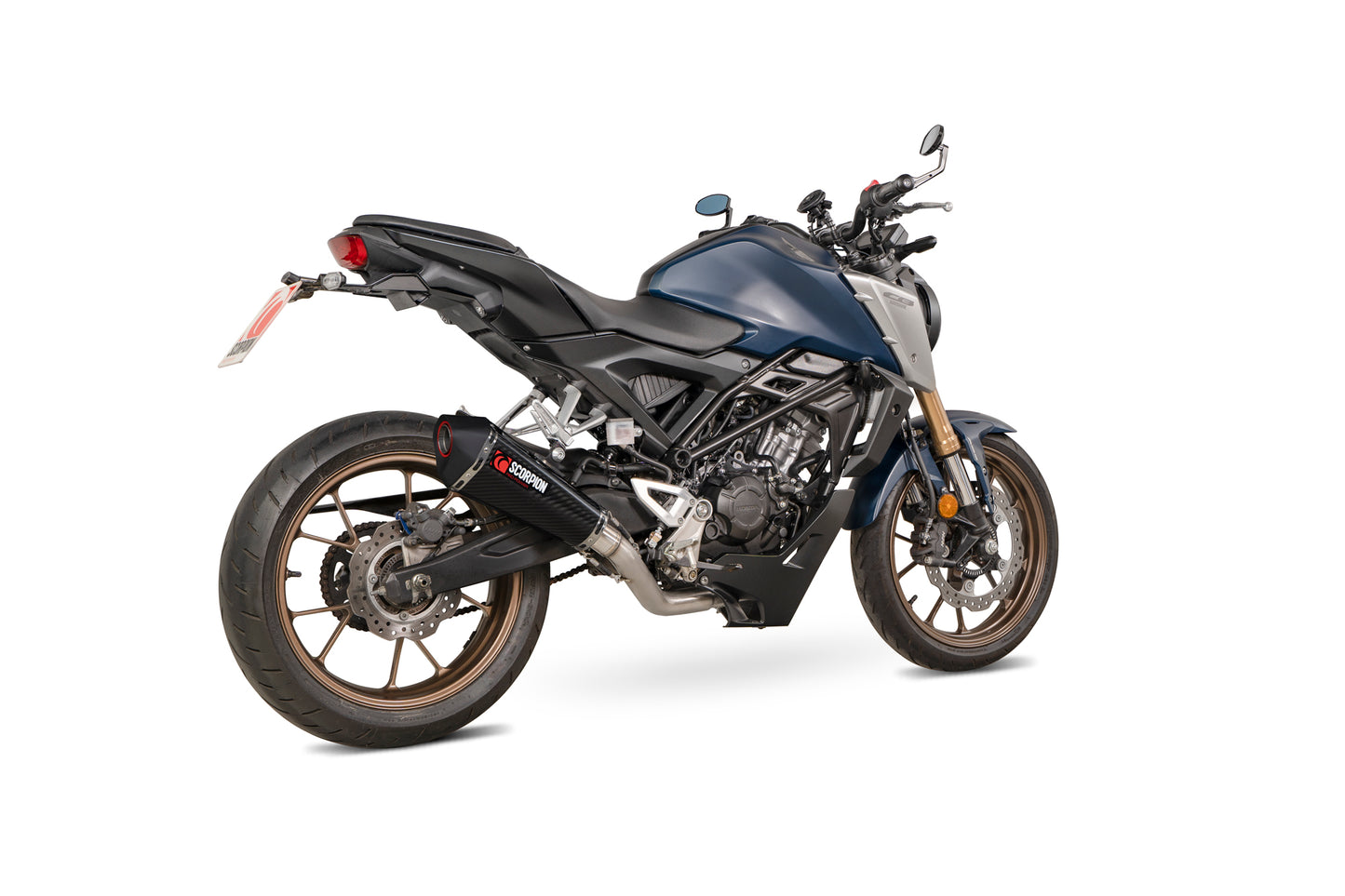 Scorpion RHA198SYSCEO Honda CB 125 R Serket Taper Full System - Carbon Fibre Sleeve | ML Performance UK UK