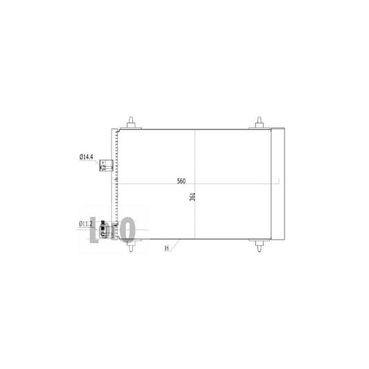 Abakus 0090160010 Air Conditioning Condenser For Citroën C5 | ML Performance UK