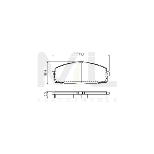 Bosch 0986495058 Brake Pad Set With Mounting Manual BP1479 | ML Performance Car Parts