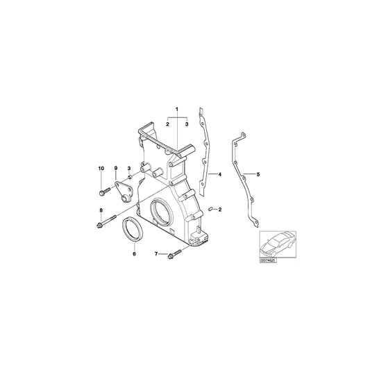 Genuine BMW 11147831131 E85 E46 E36 Timing Case Cover (Inc. Z3 M, Z4 M3.2 & M3) | ML Performance UK Car Parts