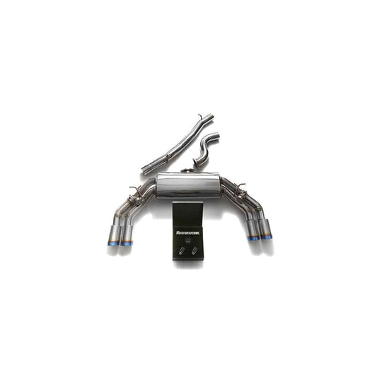 Armytrix AU8SS-QS11B Valvetronic Exhaust System Audi TTS Quattro MK3 8S 2.0 TFSI 2015-2021 with Quad Blue Coated 3.5" | ML Performance UK UK Car Parts