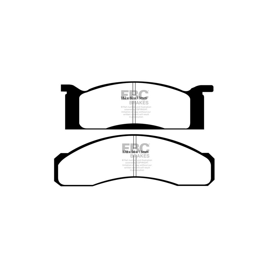 EBC PD13KF324 Ford Mustang Yellowstuff Front Brake Pad & GD Disc Kit 2 | ML Performance UK Car Parts