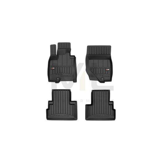 FROGUM Tailored, ProLine 3D427181 Floor mat set for INFINITI QX70 Off-Road Elastomer, Front and Rear, Quantity: 4, Black | ML Performance Car Parts