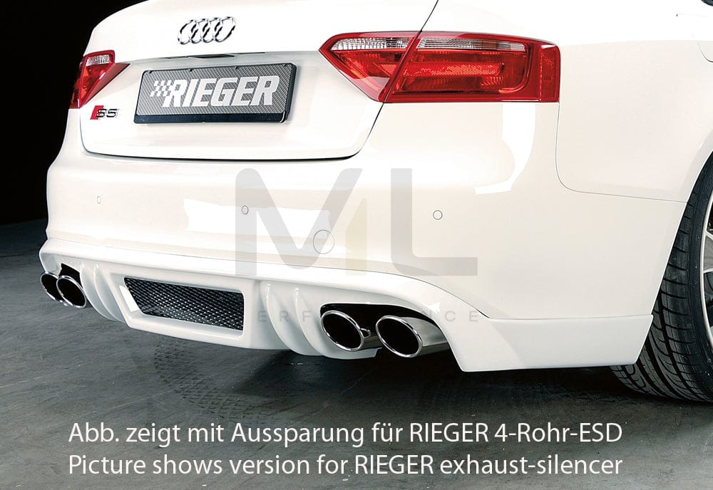 Rieger 00055439 Audi B8 B81 S5 Rear Diffuser 2 | ML Performance UK Car Parts