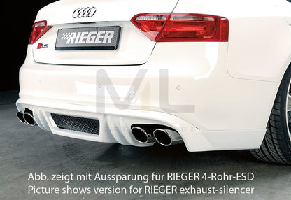 Rieger 00055439 Audi B8 B81 S5 Rear Diffuser 2 | ML Performance UK Car Parts