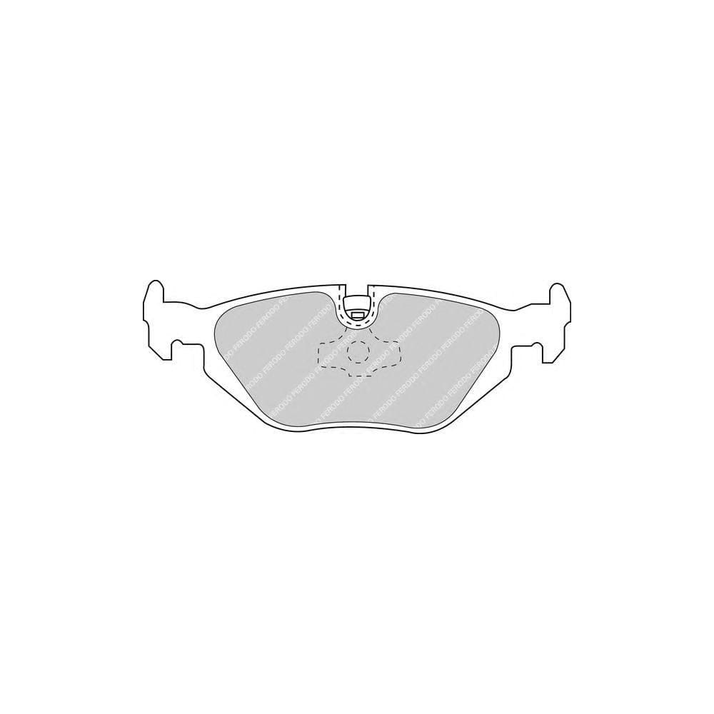 Ferodo Fqt1094 Brake Pad Set Front Axle, Excl. Wear Warning Contact, With Piston Clip | ML Performance Car Parts