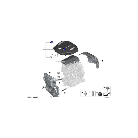 Genuine BMW 11148511644 F20 F21 Acoustic Cover Front (Inc. 116d, 116d ed & 114d) | ML Performance UK Car Parts