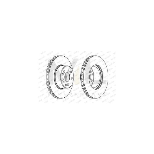 FERODO PREMIER DDF613 Brake Disc suitable for MERCEDES-BENZ S-Class Saloon (W140) Vented, with bolts/screws | ML Performance Car Parts