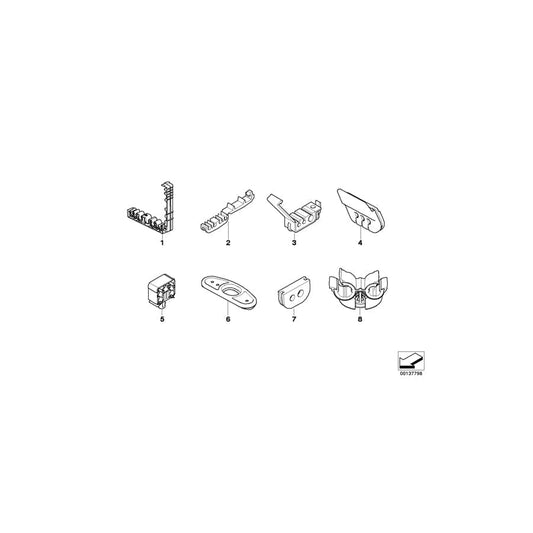 Genuine BMW 16111184823 E60 E53 E61 Brake Pipe Bracket (Inc. X5) | ML Performance UK Car Parts