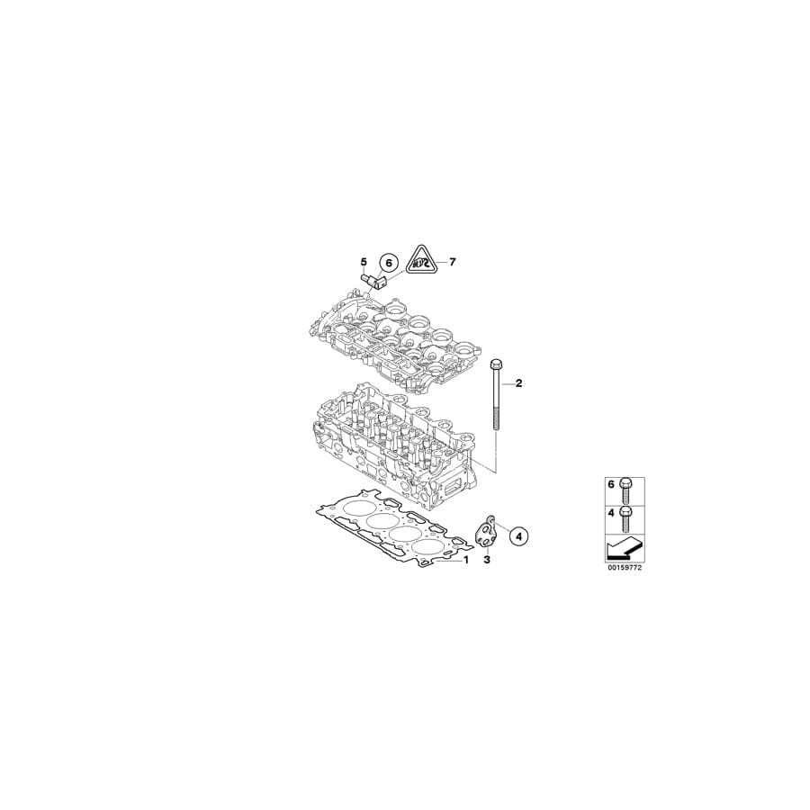 Genuine BMW 11127805935 R56 Cylinder Head Gasket Asbestos-Free 5 - 1,45mm (Inc. One D & Cooper D) | ML Performance UK Car Parts