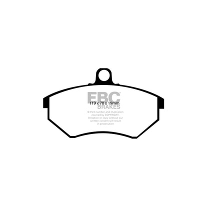 EBC PD11KF1100 Seat VW Greenstuff Front Brake Pad & GD Disc Kit - Girling/TRW Caliper (Inc. Cordoba, Ibiza, Corrado, Golf) 2 | ML Performance UK Car Parts