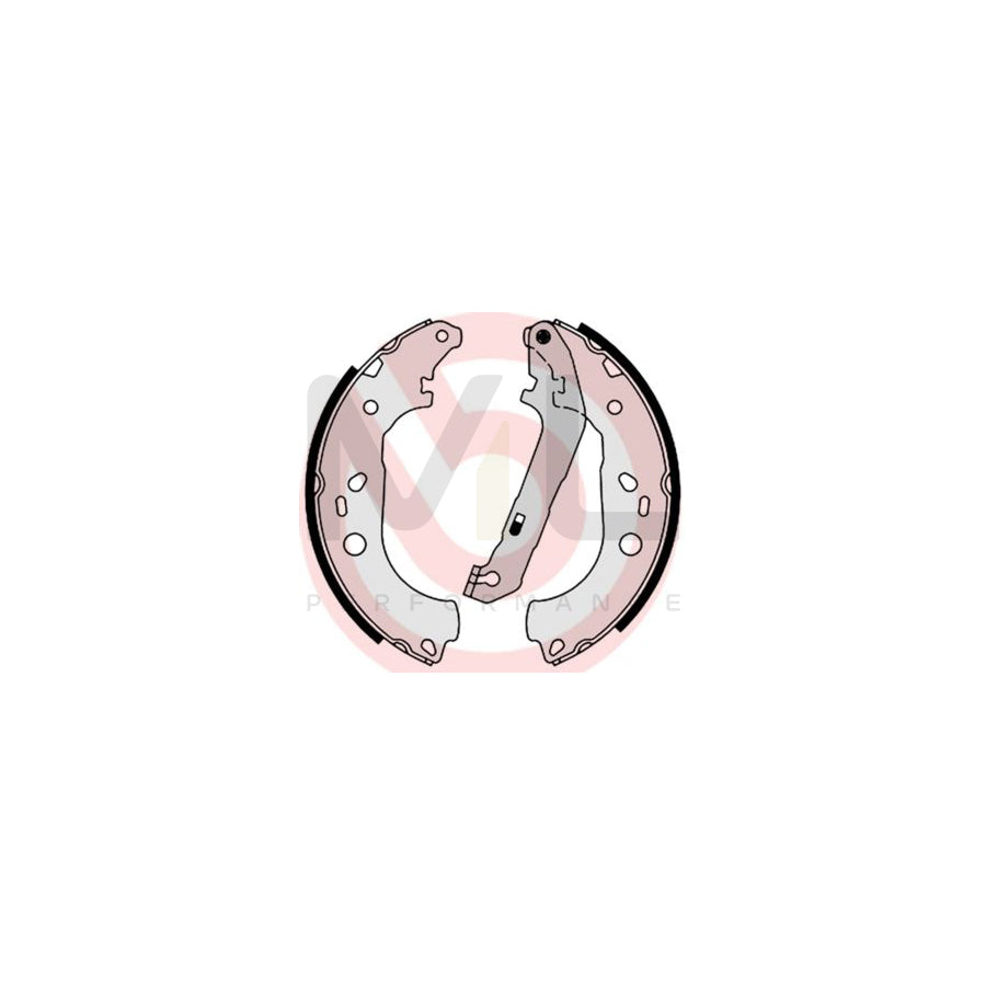 BREMBO S 24 534 Brake Shoe Set with handbrake lever | ML Performance Car Parts