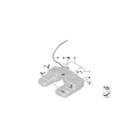 Genuine BMW 16111181428 F15 E72 Damping Strip (Inc. X5 40eX & Hybrid X6) | ML Performance UK Car Parts