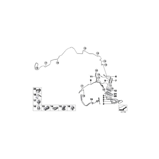 Genuine BMW 34306855056 F02 F01 F10 Pipe (Inc. Hybrid 7L, Hybrid 5 & Hybrid 7) | ML Performance UK Car Parts