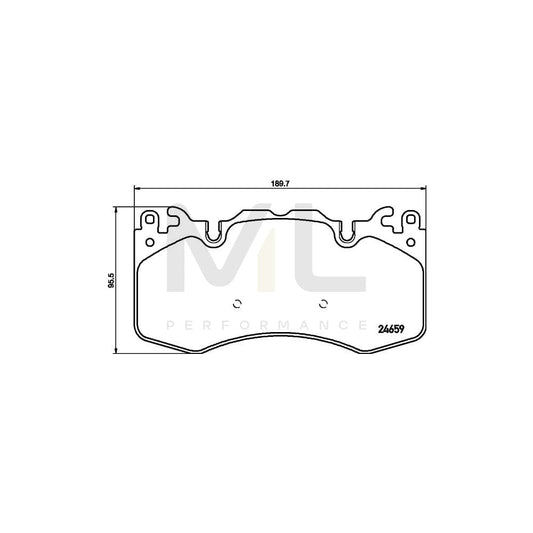 Hella 8DB 355 016-151 Brake Pad Set Not Prepared For Wear Indicator | ML Performance Car Parts