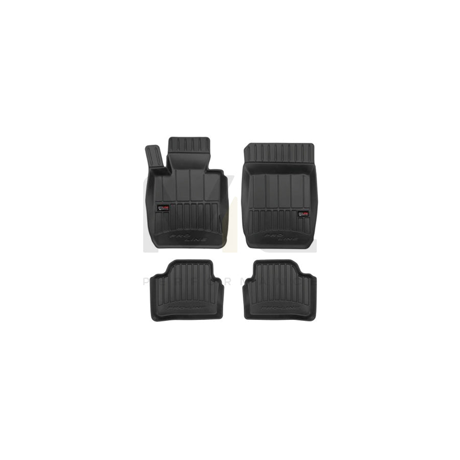 FROGUM 3D408678 Floor mat set for BMW 3 Series Elastomer, Front and Rear, Quantity: 4, Black | ML Performance Car Parts