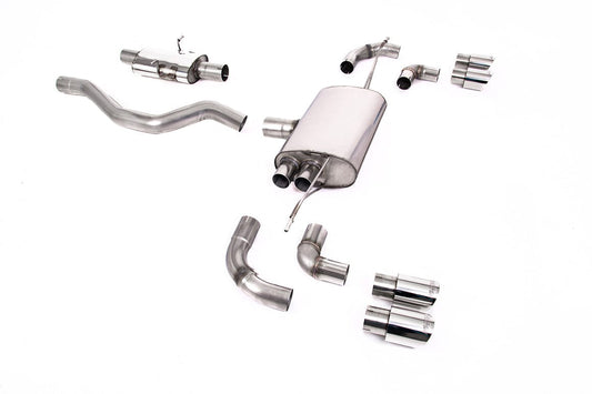 MillTek SSXLR150 Land Rover Defender OPF/GPF Back System with GT-90 Polished Trims