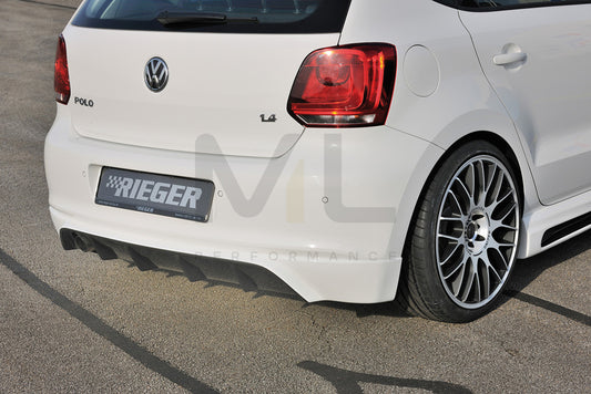 Rieger 00099795 VW 6R Polo Mk6 Rear Diffuser 1 | ML Performance UK Car Parts