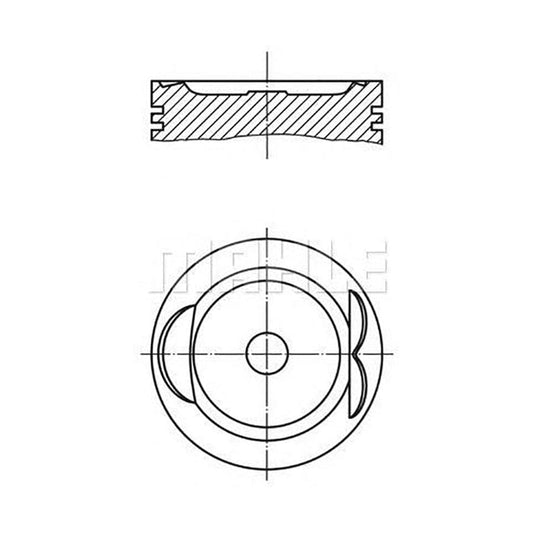 MAHLE ORIGINAL 6273303 Piston 87 mm, with piston rings | ML Performance Car Parts