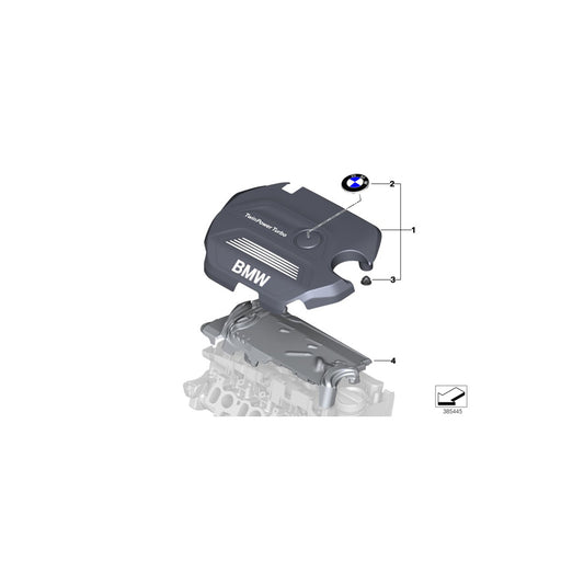 Genuine BMW 11148514199 F48 F45 Engine Cover (Inc. 220dX, X1 18dX & X2 20dX) | ML Performance UK Car Parts