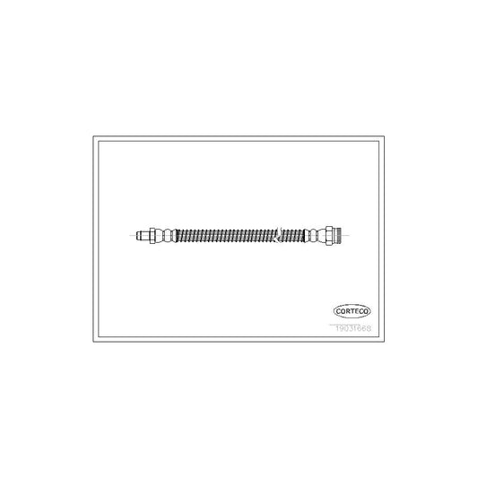 Corteco 19031668 Brake Hose For Peugeot 306 | ML Performance UK