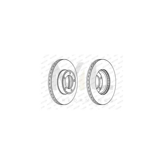 FERODO PREMIER DDF164 Brake Disc Vented, without bolts/screws | ML Performance Car Parts