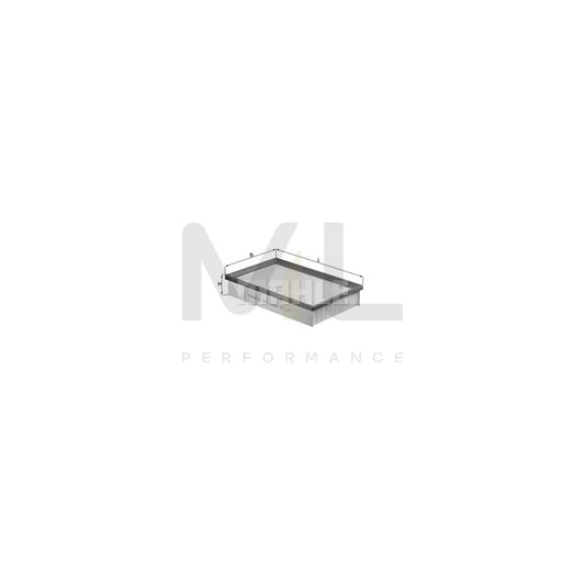 MAHLE ORIGINAL LX 1571 Air Filter Filter Insert | ML Performance Car Parts