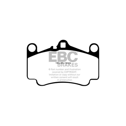 EBC PLK1085 Porsche 911 (997) Yellowstuff Pads and Brake Line Performance Pack - Brembo Caliper 2 | ML Performance UK Car Parts