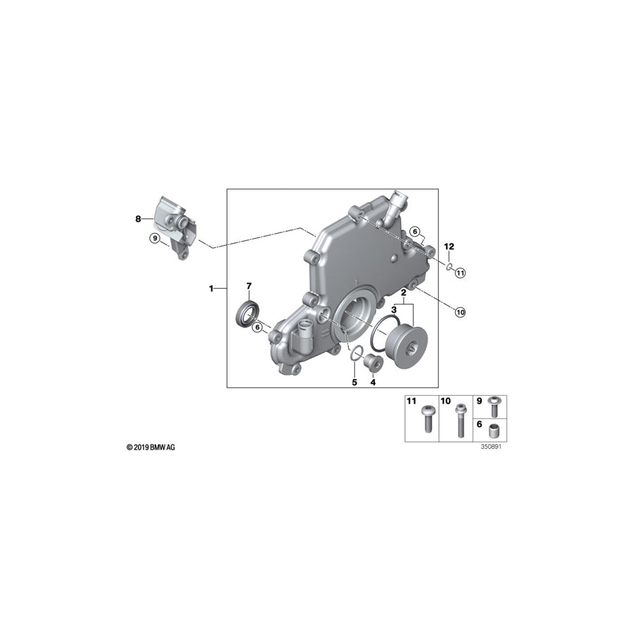 Genuine BMW 11148546149 Timing Case Cover (Inc. i3s 120Ah Rex, i3 94Ah Rex & i3 60Ah Rex) | ML Performance UK Car Parts