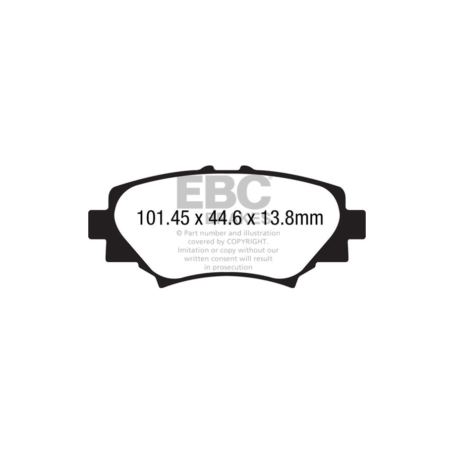 EBC DP22186 Mazda 3 Greenstuff Rear Brake Pads 2 | ML Performance UK Car Parts