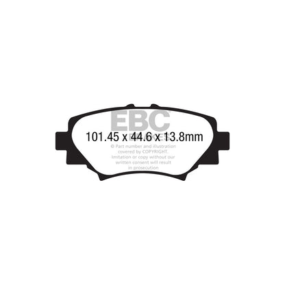 EBC DP22186 Mazda 3 Greenstuff Rear Brake Pads 2 | ML Performance UK Car Parts