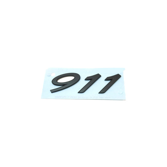 Genuine Porsche 911 Black Rear Lid Badge Porsche 991 | ML Performance UK Car Parts