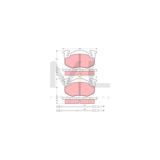TRW Gdb313 Brake Pad Set Incl. Wear Warning Contact | ML Performance Car Parts