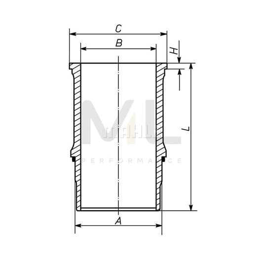 MAHLE ORIGINAL 039 WN 12 01 Cylinder Sleeve 88,0mm | ML Performance Car Parts