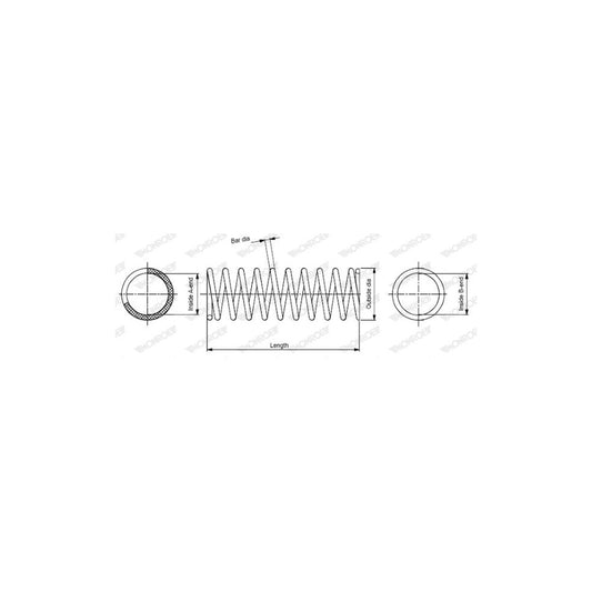 Monroe SP0782 Coil Spring For Toyota Carina