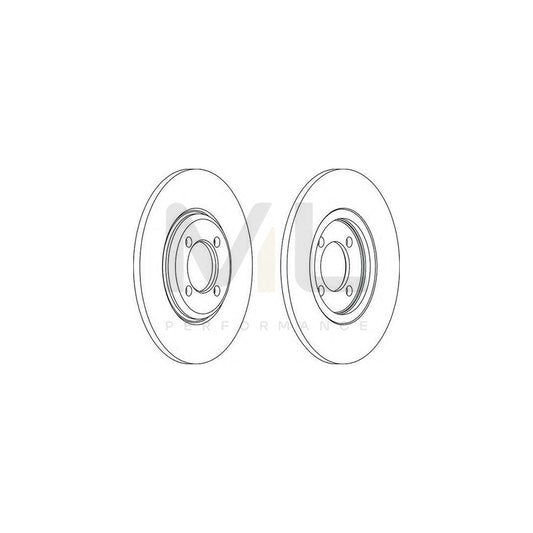 FERODO DDF027-1 Brake Disc Solid | ML Performance Car Parts