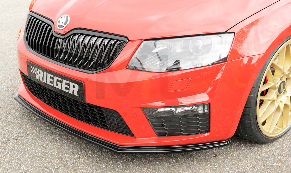 Rieger 00088106 Skoda 5E Octavia RS Front Splitter 2 | ML Performance UK Car Parts