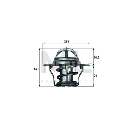 MAHLE ORIGINAL TX 4 92D Engine thermostat Opening Temperature: 92��C, with seal | ML Performance Car Parts