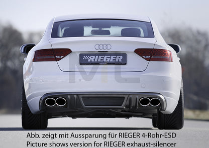Rieger 00099882 Audi B8 B81 A5 Rear Diffuser 3 | ML Performance UK Car Parts