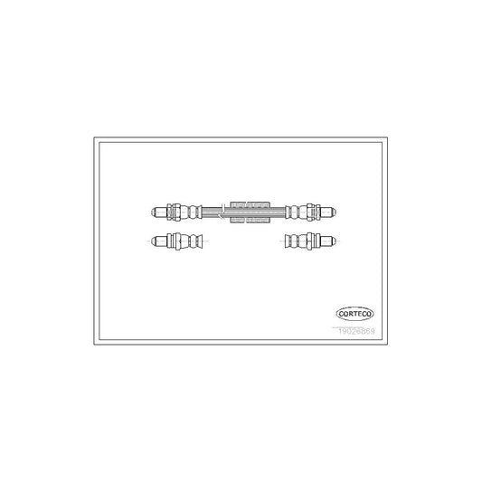 Corteco 19026869 Brake Hose For Ford Fiesta | ML Performance UK