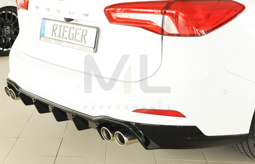 Rieger 00088239 Ford DEH Focus 4 Rear Diffuser (Inc. Focus 4 ST) 2 | ML Performance UK Car Parts