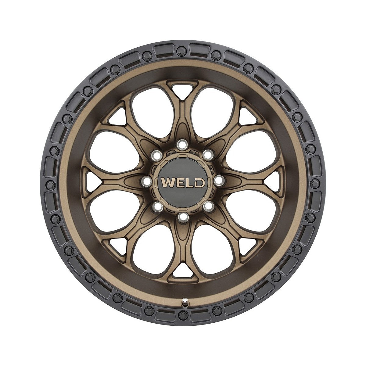 Weld W10602082476 Ledge 8 W106 Wheel 20x12 8x165.1 ET-44 BS4.76 Satin Bronze - Satin Black
