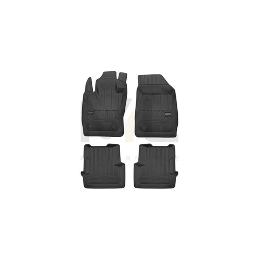 FROGUM 3D408494 Floor mat set for JEEP Renegade Off-Road (BU, B1) Elastomer, Front and Rear, Quantity: 4, Black | ML Performance Car Parts