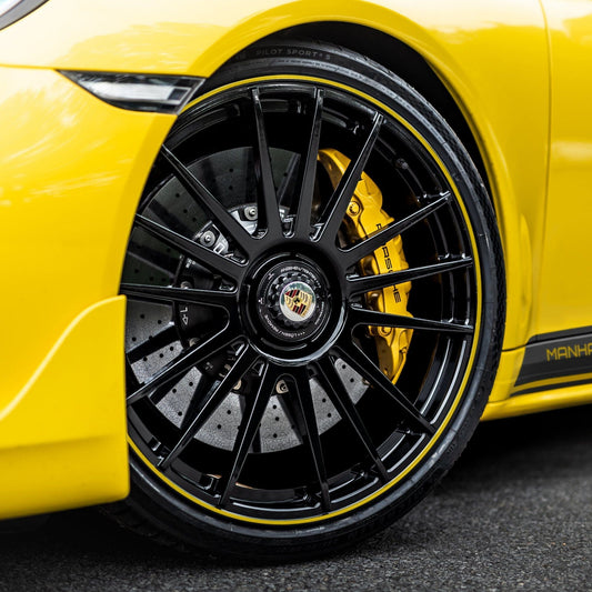 MANHART MHR991LVL1100 LEVELLA LVL1.1 MONOBLOCK RIM SET FOR PORSCHE 911 TURBO (S)  GLOSS BLACK