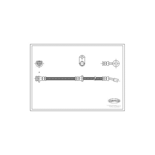 Corteco 19032887 Brake Hose For Honda Accord | ML Performance UK