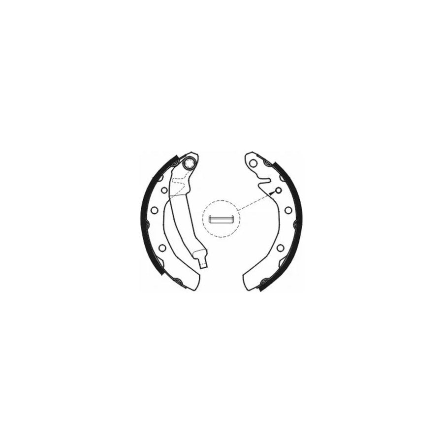 ABE C00007ABE Brake Shoe Set